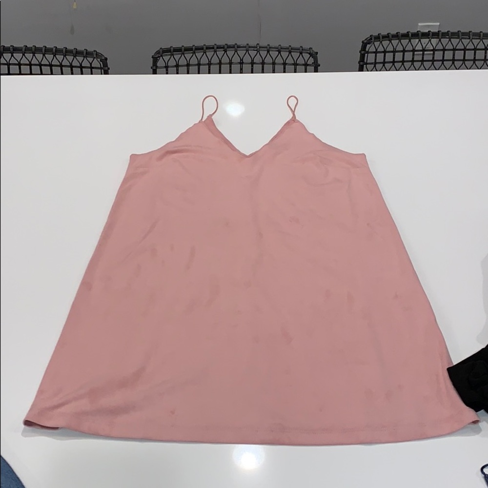Suede pink dress